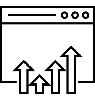 Web sitesi sıralaması vektör simge