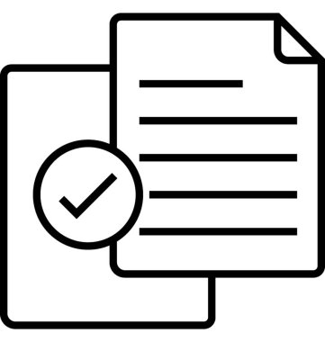 Veri organize vektör simgesi