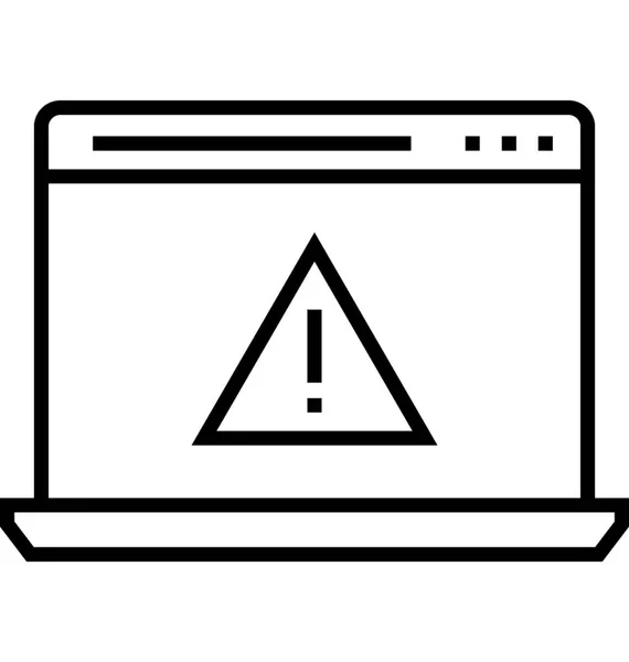 Mensaje Alerta Vector Icono — Vector de stock