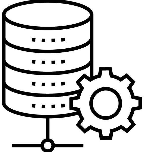 Datenmanagement Vektor Symbol — Stockvektor