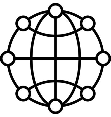 Genel bağlantı vektör simgesi