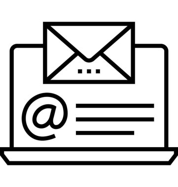 Reklam ileti vektör simgesi