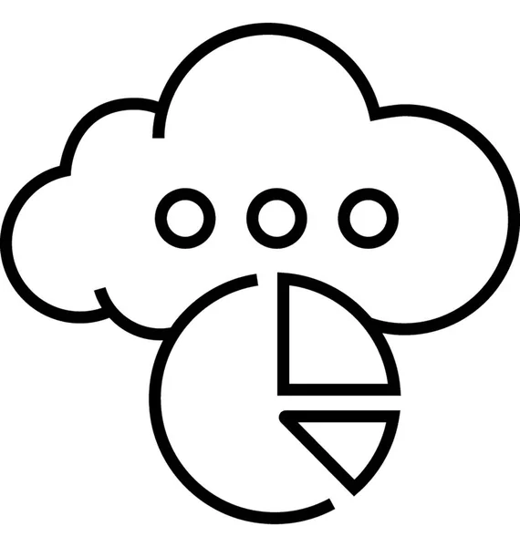 Cloud Rapportage Vector Icon — Stockvector