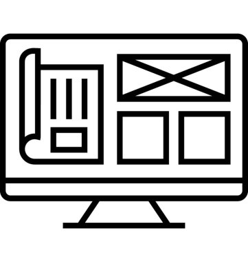 Tel çerçeve vektör simgesi 