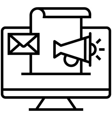 Abonelik pazarlama vektör simgesi