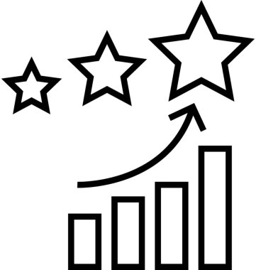 İtibar yönetimi vektör simgesi