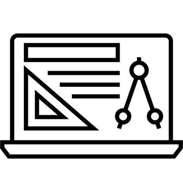 Mimar Web sitesi vektör simge