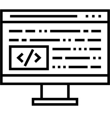 Geliştirici portföy vektör simgesi