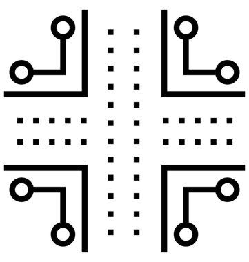 Veri altyapısı vektör simgesi