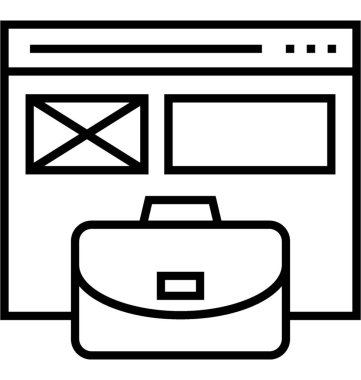 İş Web sitesi vektör simgesi