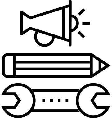 Reklam ajansı vektör simgesi