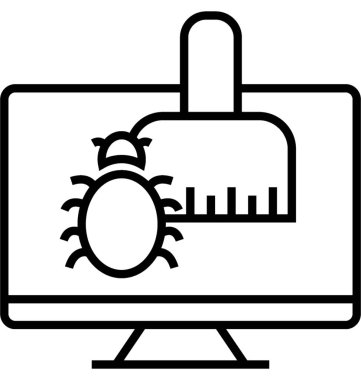 Ağ Malware Cleaner vektör simgesi