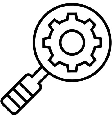 Arama motoru optimizasyon vektörü simgesi