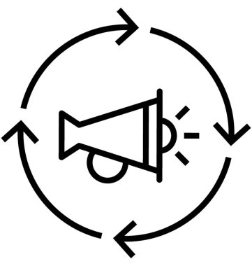 Pazarlama Otomasyonu vektör simgesi