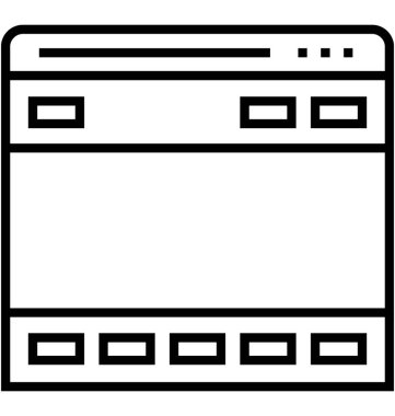 Yapışkan altbilgi vektör simgesi