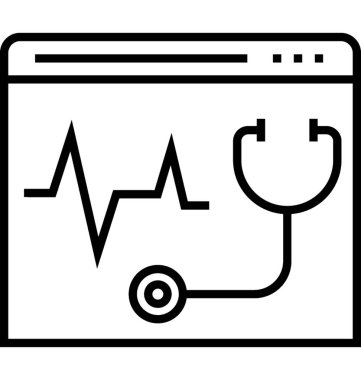 Tıbbi Web sayfası vektör simgesi 