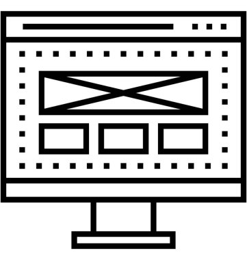 Sahte ups vektör simgesi