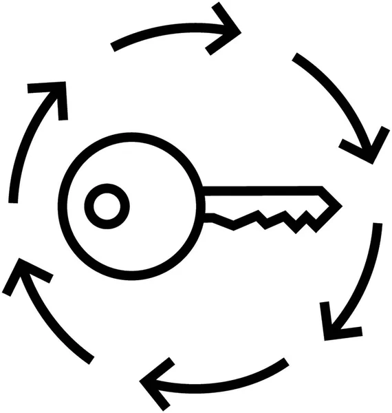 Générateur Clé Icône Vectorielle — Image vectorielle