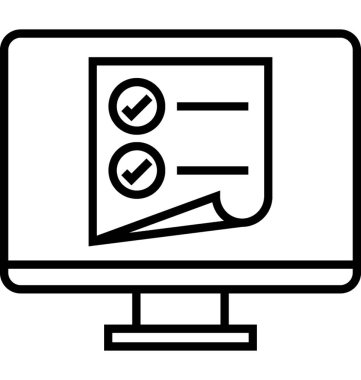 Sipariş listesi vektör simgesi