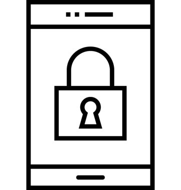 Smartphone koruma vektör simgesi
