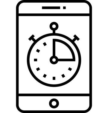 Smartphone araştırma vektör simgesi