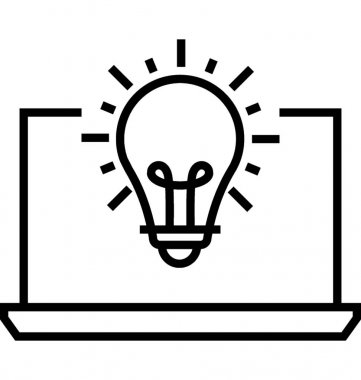 Çözüm satırı vektör simgesi