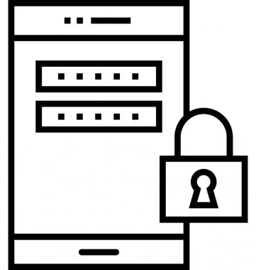 Emanet satırı vektör simgesi