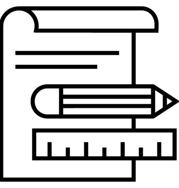 Proje yönetimi vektör simgesi