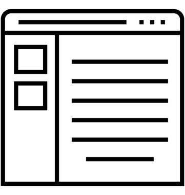 Haritalar satırı vektör simgesi