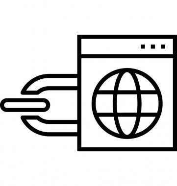 Geri bağlantıları vektör simgesi