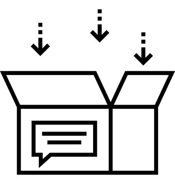 Geribildirim vektör simgesi toplama