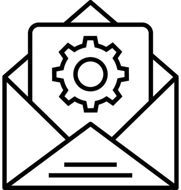 Proje ileti vektör simgesi