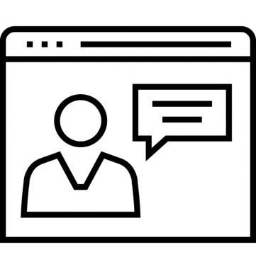 Danışmanlık hizmeti vektör simgesi