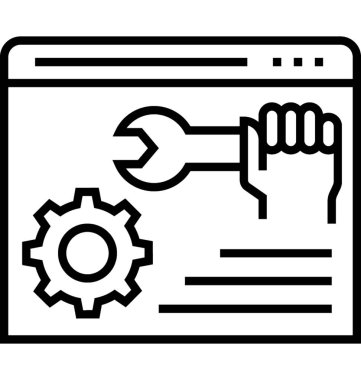 Web sitesi optimizasyonu vektör simge
