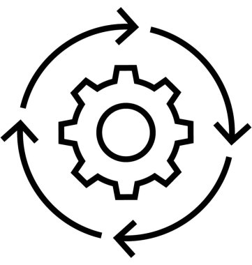 Proje gelir vektör simgesi