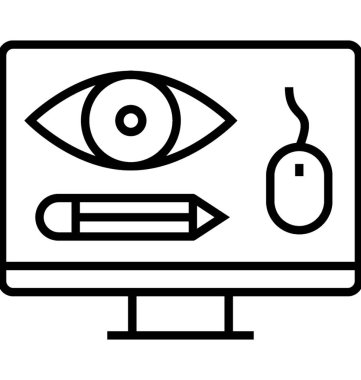 Görsel tasarım vektör simgesi