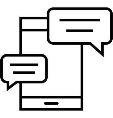 Proje vektör simgesine sohbet