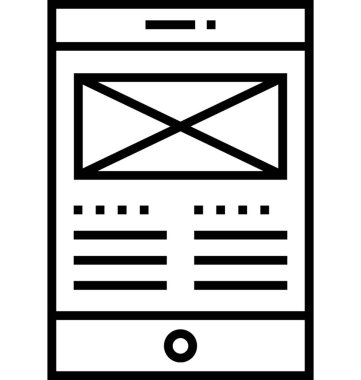 Kullanıcı arayüzü tasarım vektör simgesi