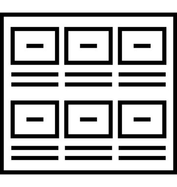 Hikaye panosu vektör simgesi