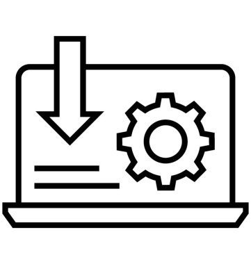 Açılış sayfası optimizasyonu vektör simgesi