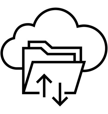 Veri satırı vektör simgesi