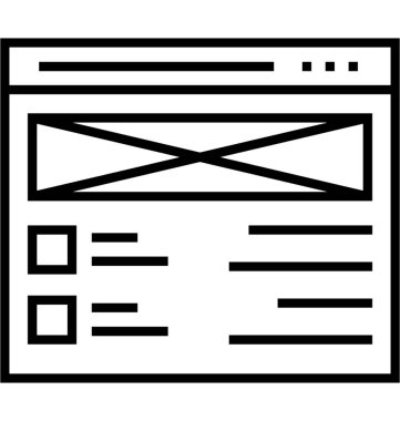 Tel çerçeve vektör simgesi