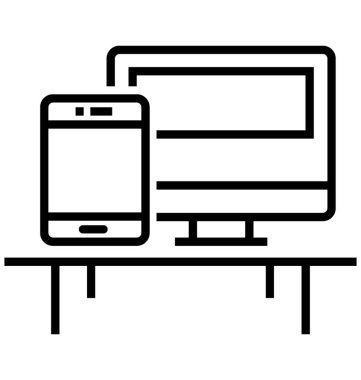 Adaptif satırı vektör simgesi