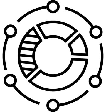 Büyük veri vektör simgesi