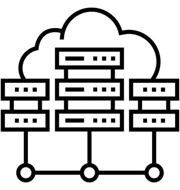 Veri tabanı vektör simgesi