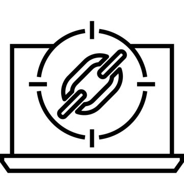 Geri bağlantıları vektör simgesi