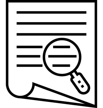 Vaka çalışması vektör simgesi