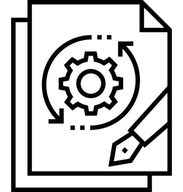 Blog yönetimi vektör simgesi