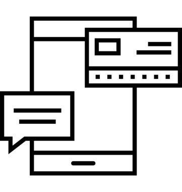 SMS hareket vektör simgesi