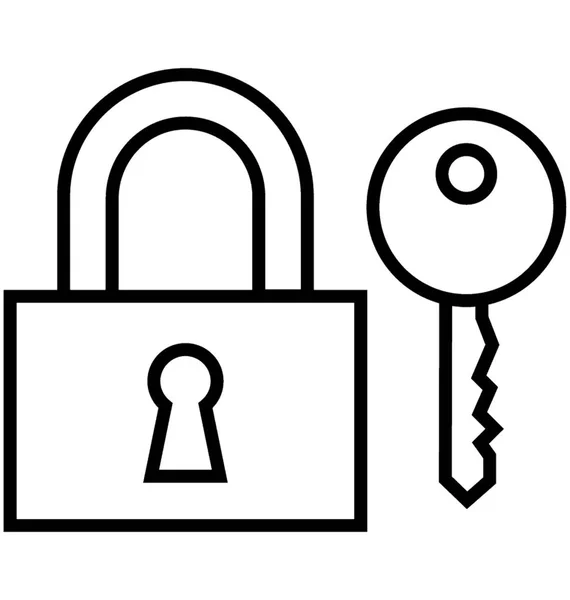 Encryption Key Vector Icon — Stock Vector